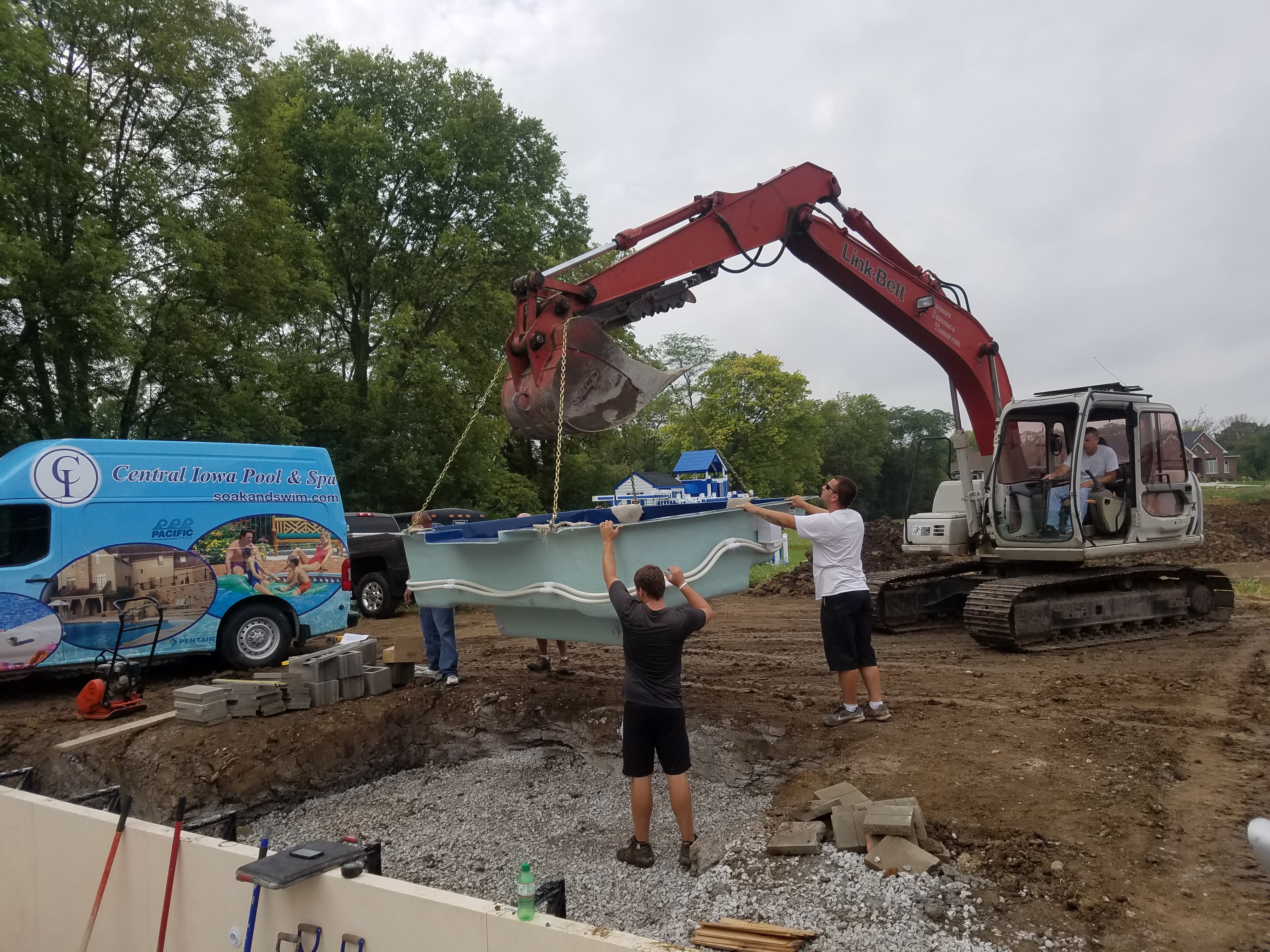 crane rectangular pool